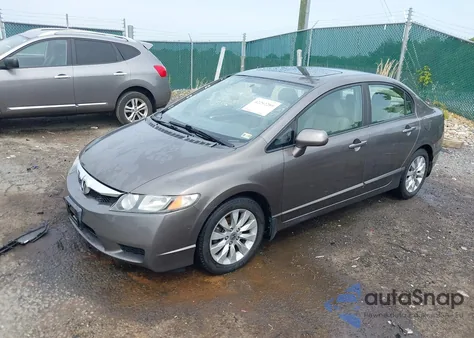 2009 Honda Civic Ex-L из США, поврежденный, VIN 1HGFA15999L023648